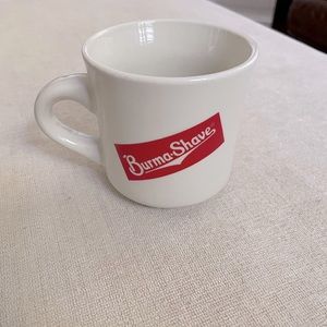 EUC! Famous Burma Shave Logo Mug